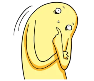 🤔 Cartoon, Personage, Denken, Verward, Meme, Grappig telegram sticker