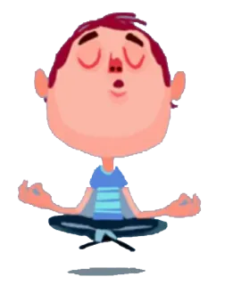 😑 meditatie, zen, yoga, mindfulness, vredig, ontspannend telegram sticker