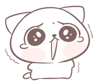 💭 แมว, น่ารัก, การ์ตูน, สัตว์, สติกเกอร์ telegram sticker