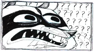 🤨 raccoon, animal, question marks, cartoon, illustration, comic, drawing telegram sticker