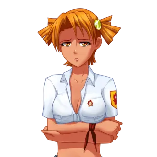🥺 Anime, Chica, Soviético, Uniforme, Lindo, Política telegram sticker