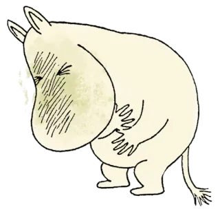 🤢 Moomin Moomin, Dibujos animados, Personaje, Lindo, Animal telegram sticker