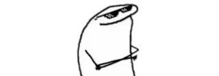 🧸 cool, sunglasses, meme, funny, drawing telegram sticker