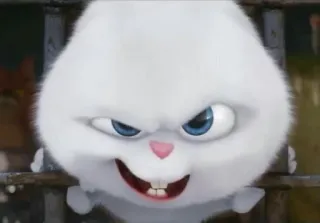 🍼 Snowball The Secret Life of Pets thỏ, dễ thương, thú cưng, động vật, hoạt hình, kẻ phản diện telegram sticker