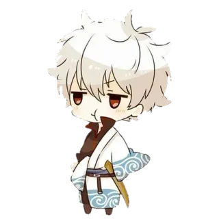 🤔 Sakata Gintoki Gintama Anime, Manga, Gintama, Sakata Gintoki, Chibi, Samurai, Lustig, Süß whatsapp sticker