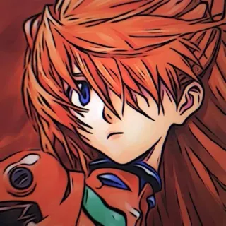 ❤️ Asuka Langley Soryu Neon Genesis Evangelion Anime, Gadis, Rambut Merah, Eva, Evangelion telegram sticker