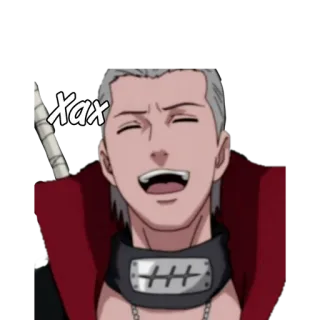 🌟 Xax anime, character, laughing, smiling, akatsuki, naruto telegram sticker