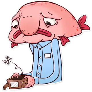 Sad Blobby telegram stickers