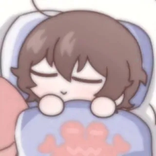 🧸 kartun, tidur, imut, anime, kawaii, chibi, mengantuk telegram sticker