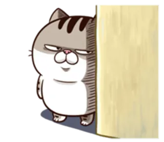 🚪 Katze, Cartoon, süß, Tier, Haustier, Schnurrhaare whatsapp sticker