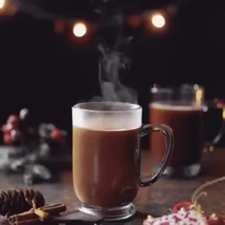 ☕ heiße Schokolade, Winter, Weihnachten, Getränk, Getränk, warm telegram sticker