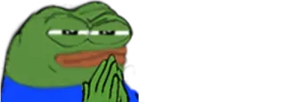 🤔 Pepe the Frog meme, frog, smug, pensive, thinking telegram sticker