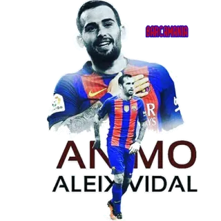 👏 Aleix Vidal ANIMO ALEIX VIDAL calcio, calcio, sport, giocatore, Aleix Vidal, Barcellona telegram sticker