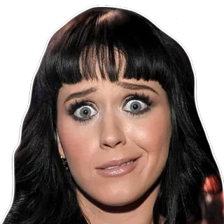 😖 Katy Perry Katy Perry, Pop star, Chanteuse, Célébrité, Femme, Portrait whatsapp sticker