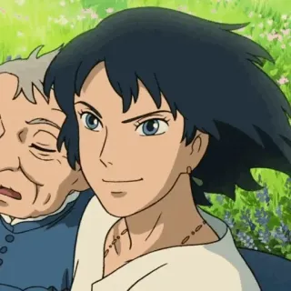 ⚜ Howl Howl's Moving Castle Anime, Película, Fantasía, Magia, Studio Ghibli telegram sticker