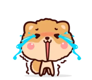😂 chomik, płacz, smutny, emocjonalny, kawaii, słodki, łzy telegram sticker