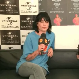 🕊 Halsey UNIVERSAL UNIVERSAL MCA MUSIC INC MCA MUSIC INC UNIVERSAL UNIVERS/ MCA MUSIC INC. MCA MUSIC UNIVERSAL UNI MCA MUSIC INC MC 海尔希, 歌手, 采访, 女性, 艺术家 telegram sticker