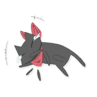 😂 แมว, สัตว์เลี้ยง, สัตว์, น่ารัก telegram sticker