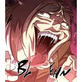 😈 BLEHH man, cartoon, funny, face, bleh telegram sticker