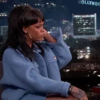 💸 Rihanna Rihanna, singer, celebrity, interview telegram sticker