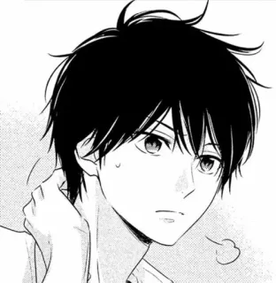 🥺 manga, anime, boy, character, art, portrait telegram sticker