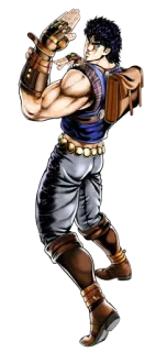 💪 Jonathan Joestar JoJo's Bizarre Adventure อนิเมะ, มังงะ, ต่อสู้, ผจญภัย, ตัวละคร, โจสตาร์, โจโจ้ telegram sticker