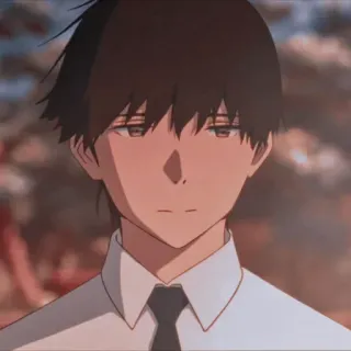 😐 Anime, Nhân vật, Con trai, Đồng phục học sinh, Cà vạt telegram sticker