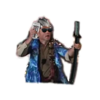 🎎 Parodie, Schwert, Geld, Anstößig, Cosplay telegram sticker