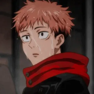 🍷 Yuji Itadori Jujutsu Kaisen Anime, Manga, Jujutsu Kaisen, Yuji Itadori, Traurig, Anime Charakter whatsapp sticker
