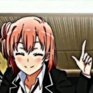 🖇 Anime, Cartoon, Schattig, Meisje, Lachend telegram sticker
