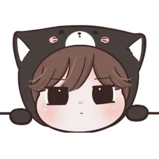 ☁️ stiker, kawaii, imut, anime, kartun, karakter whatsapp sticker
