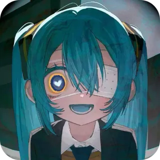 🖤 Hatsune Miku Vocaloid telegram sticker