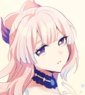 💗 Kokomi Genshin Impact Anime, Genshin Impact, Kokomi, Videospiel, Charakter, pinke Haare, hübsch, süß telegram sticker