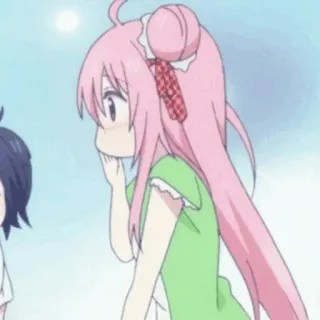 🍭 アニメ, 漫画, ピンク髪, 女の子, キャラクター telegram sticker