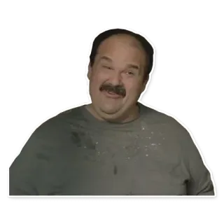 😉 man, mustache, portrait, person, smile telegram sticker