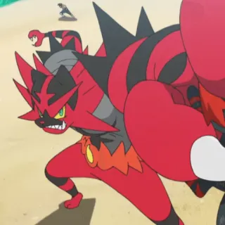 😡 Incineroar Pokemon pokemon, incineroar, fire type, fighting type, monster, anime telegram sticker