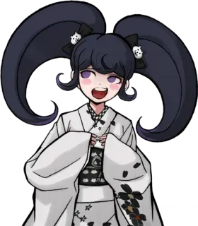 😒 Hanamura Teruteru Danganronpa Anime, Manga, Japonais, Personnage, Fille, Queue de cheval, Souriant telegram sticker