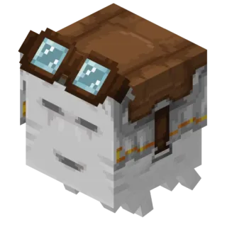 👻 minecraft, personnage, aviateur, pixel, bloc, jeu whatsapp sticker