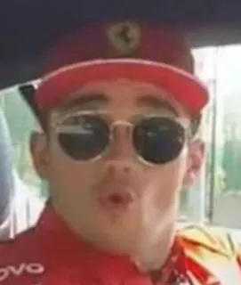 😮 Charles Leclerc piloto, formula 1, ferrari, piloto de carreras, f1 telegram sticker