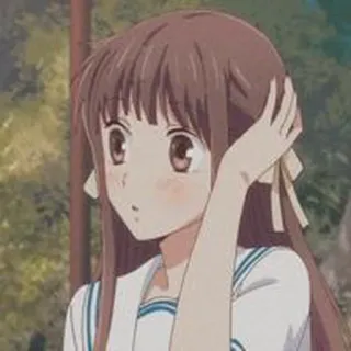 🦋 Tohru Honda Fruits Basket Аниме, Девушка, Милая, Тору Хонда, Fruits Basket telegram sticker