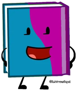 📖 @LivrosAqui libro, cartone animato, personaggio, letteratura, lettura, scuola telegram sticker