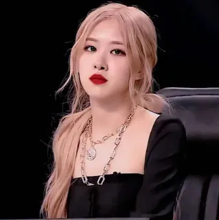 🌹 Rosé Rosé, Blackpink, K-pop, cantante, celebridad, retrato whatsapp sticker