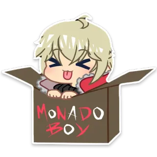 😝 MONADO BOY anime, manga, cute, character, boy telegram sticker