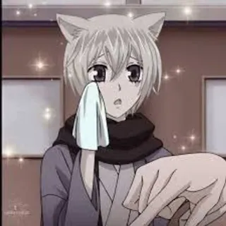 🦊 Tomoe Kamisama Kiss anime, kawaii, fox, ears, cute telegram sticker