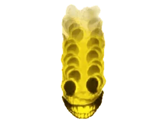 🤩 abstrakt, gruselig, digitale Kunst, Monster, gelb telegram sticker