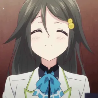 🌸 ragazza anime, felice, carino, sorridente, personaggio anime, amichevole telegram sticker