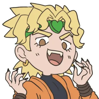 😁 Dio Brando JoJo's Bizarre Adventure Anime, Manga, Méchant, Dio, Jojo telegram sticker