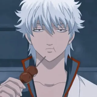 🥢 Sakata Gintoki Gintama Anime, Mangá, Gintama, Sakata Gintoki, Gintoki, Comédia, Paródia whatsapp sticker