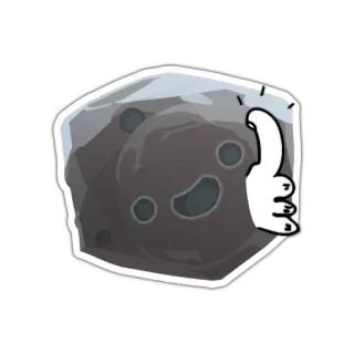 👍 slime, thumbs up, cute, game, cartoon, blob telegram sticker