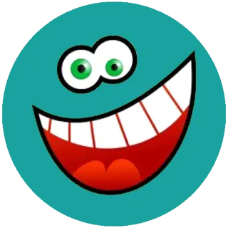 😄 smiley, emoticon, faccia, cartone animato, felice, sorriso, espressione telegram sticker